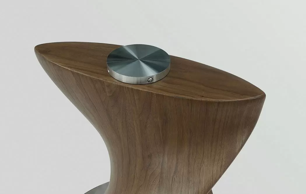 Стол Niagara 120, прозрачное стекло/орех из Италии