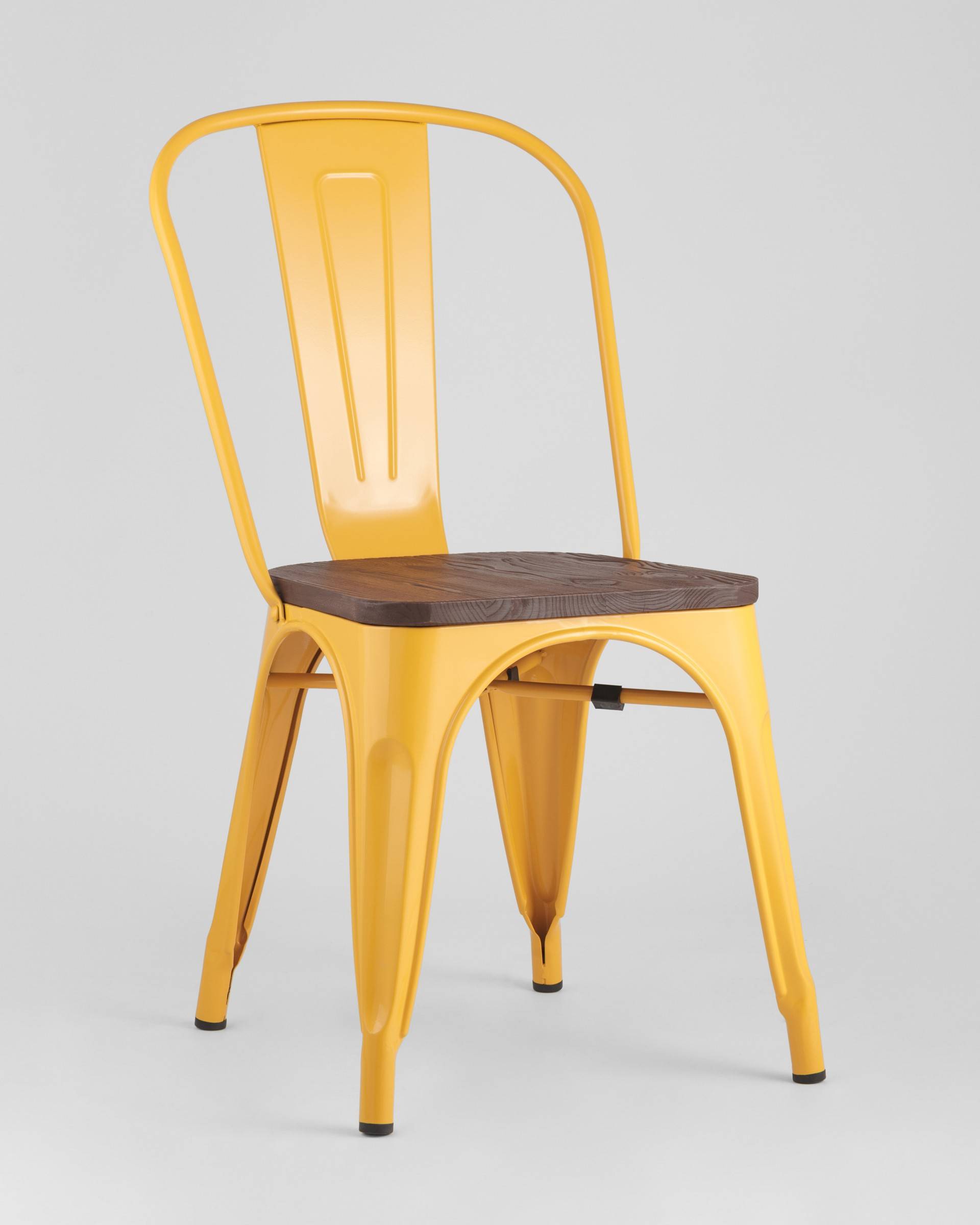Стул TOLIX WOOD желтый из Италии