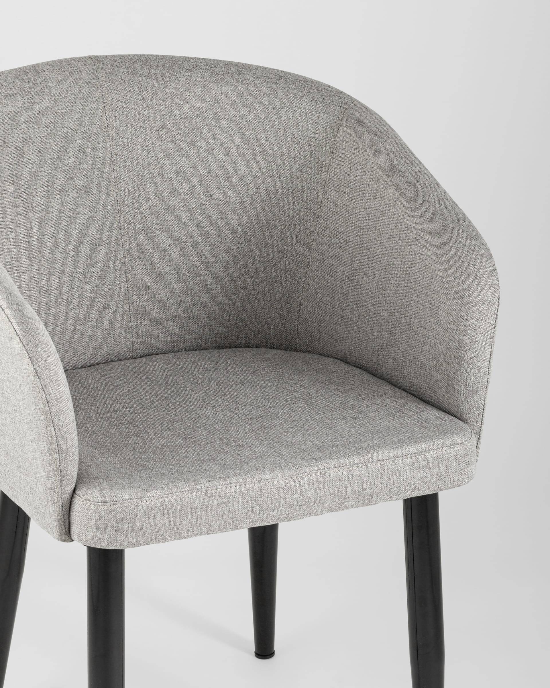 Кресло Ральф рогожка серый из Италии