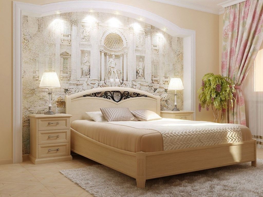 Кровать для спальни в итальянском стиле